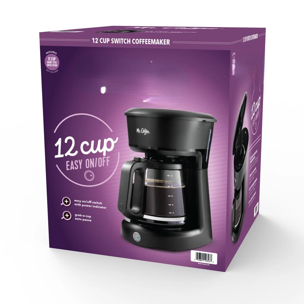 

12-Cup Switch Coffee Maker, Black