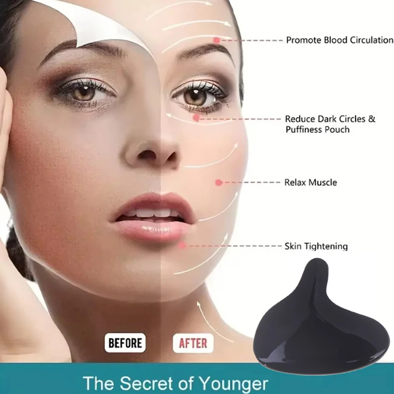 Мини-натуральный бычий рог гуаша скребок для гуаши массажер лица подтяжка шеи