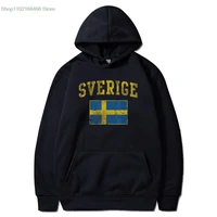 vintage sverige sweden flag men women kids hoodies fashion normal hoodie long sleeve men sweatshirts normal