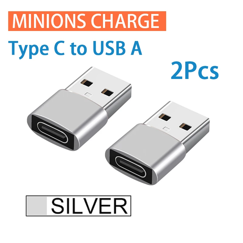 Адаптер OTG с USB на Type C, 2 шт.