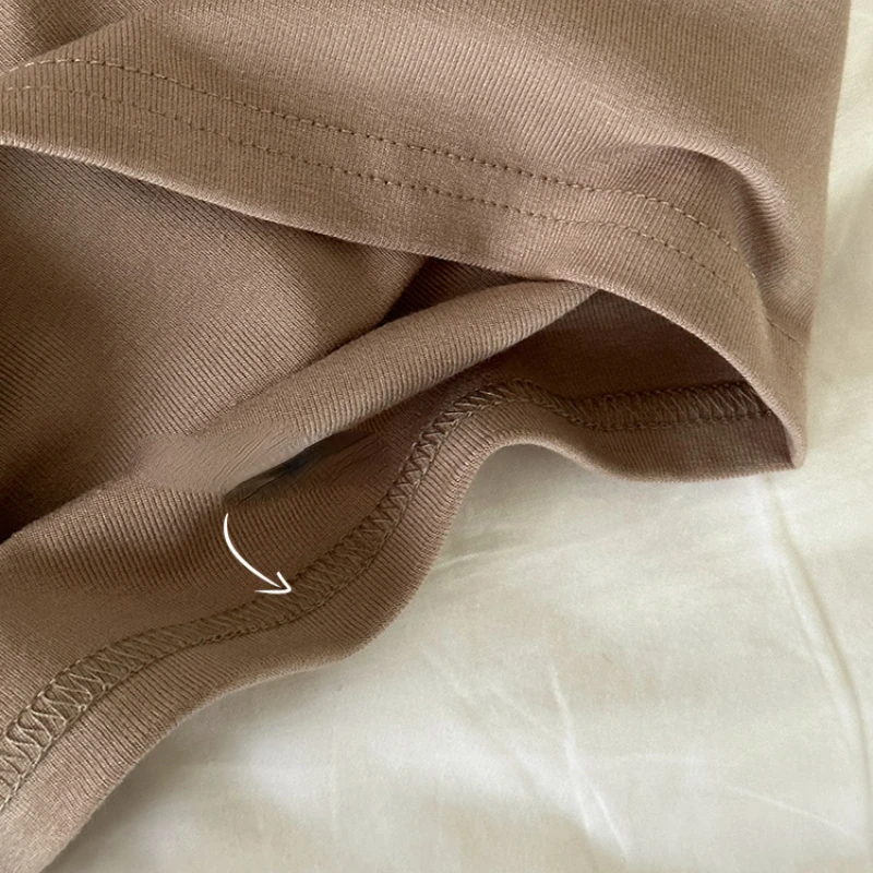 New Pajamas for Women's Summer Round Neck Short-sleeved Shorts Simple Comfortable and Soft Home Service Suit Can Be Worn Outside