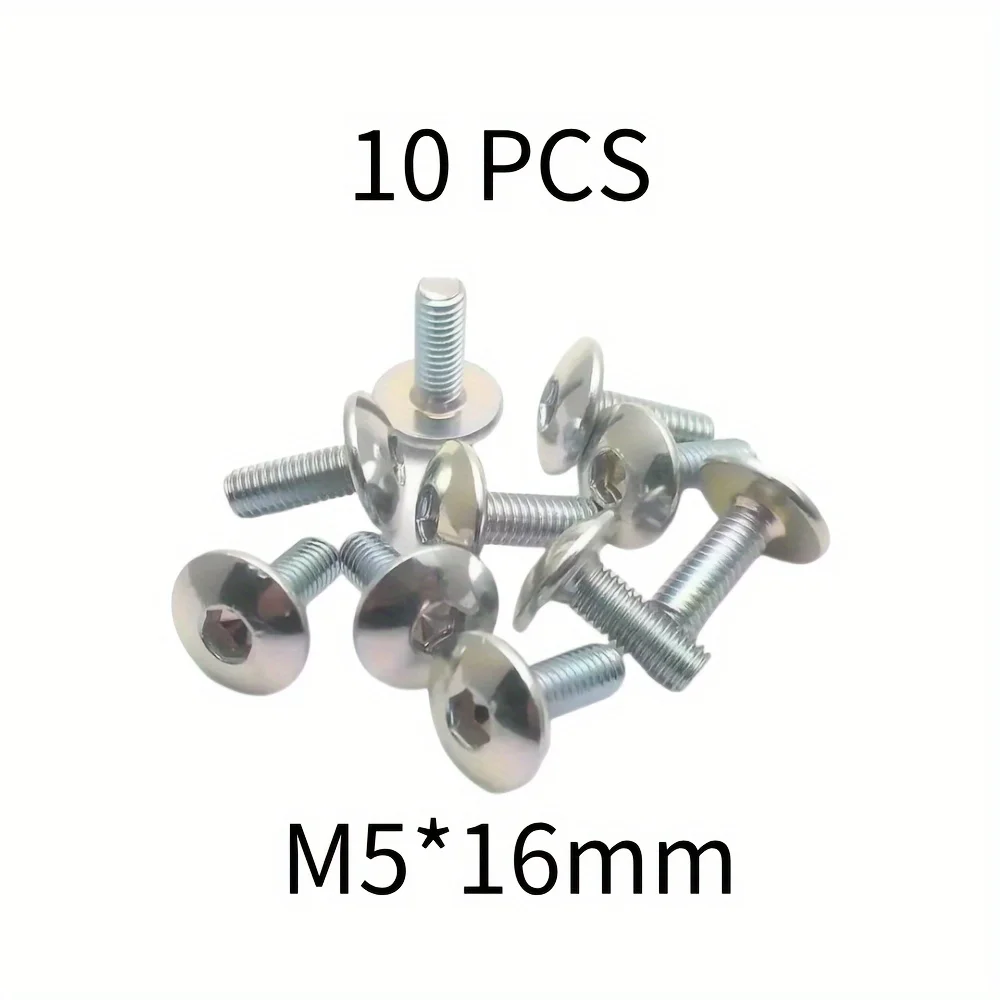 

10 Шт. M5x16 Болты С Шестигранной Головкой Из Нержавеющей Стали Для Ступицы Колеса Мотоцикла, Безопасные Установочные Винты