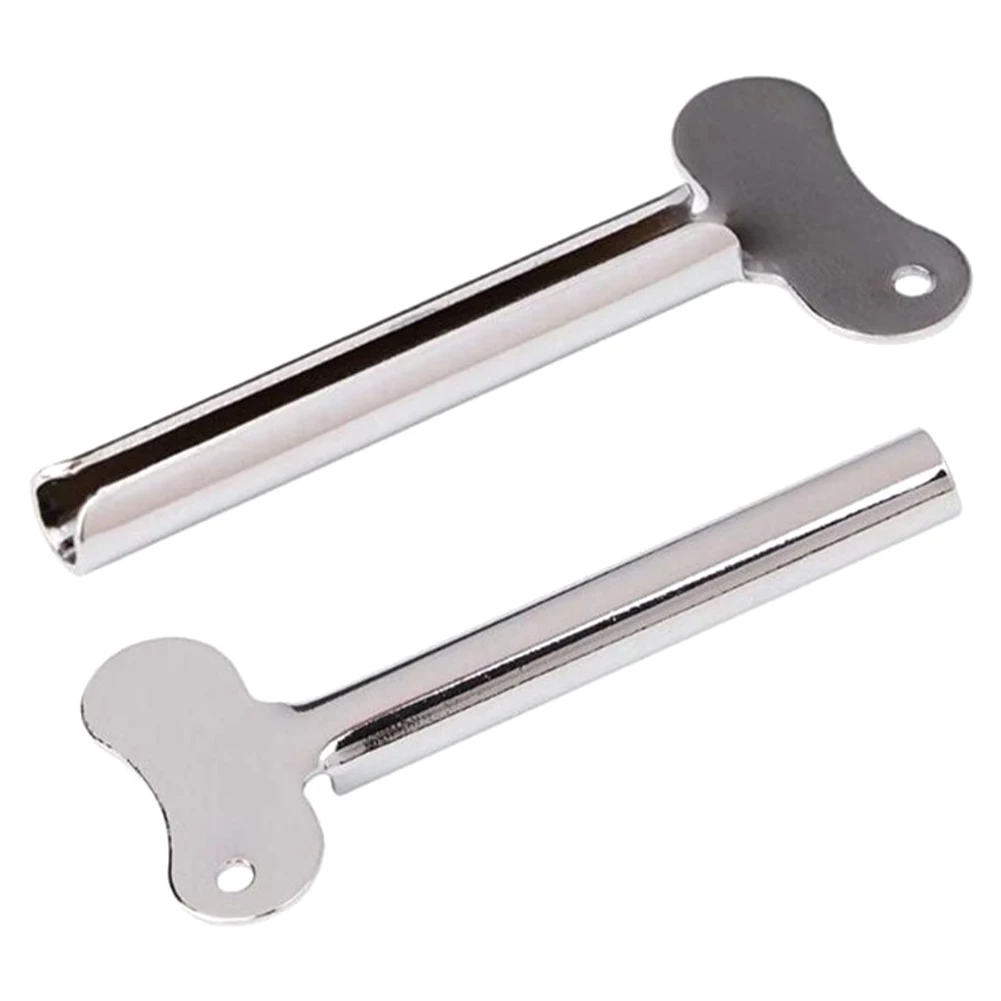 

2pcs Accessories Tube Roll-Up Toothpaste Squeezer Portable Multifunctional Home Bathroom Dispenser Practical Stainless Steel