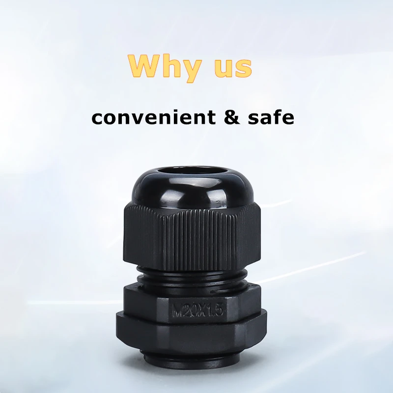 Ввод электрического кабеля водонепроницаемое расположение проводов серии PG