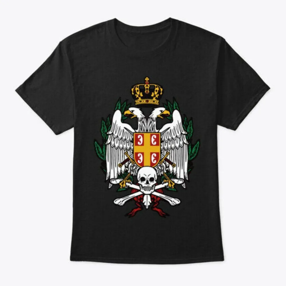 Serbian Chetniks Srpski Cetnici Men T-Shirt Short Sleeve Casual 100% Cotton Clothing