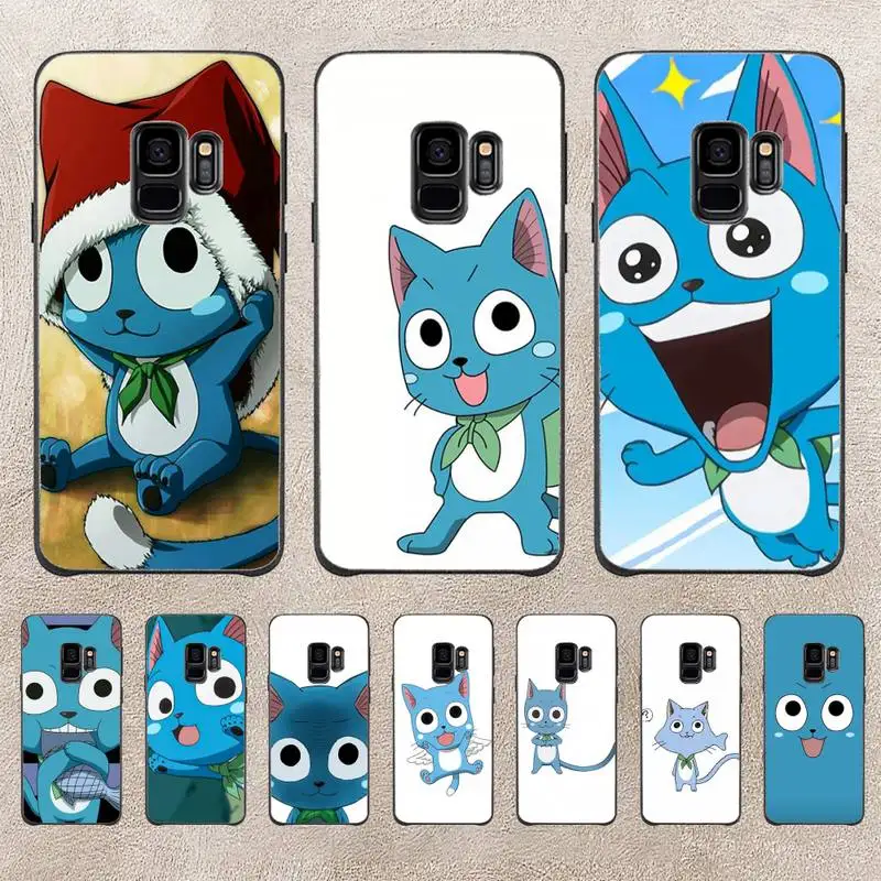 

Manga Fairy Tail Happy Cute Cat Anime Phone Case For Samsung Note 8 9 10 20 Case For Note10Pro 10lite 20ultra M20 M31 Funda Case