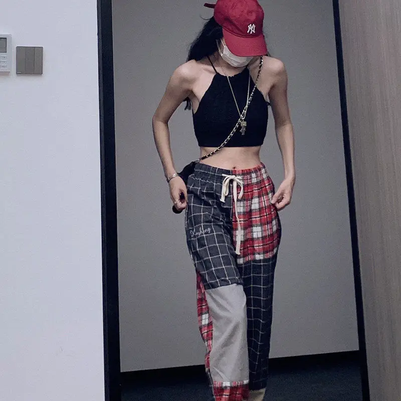 

Мужские повседневные брюки в клетку, в стиле хип-хоп