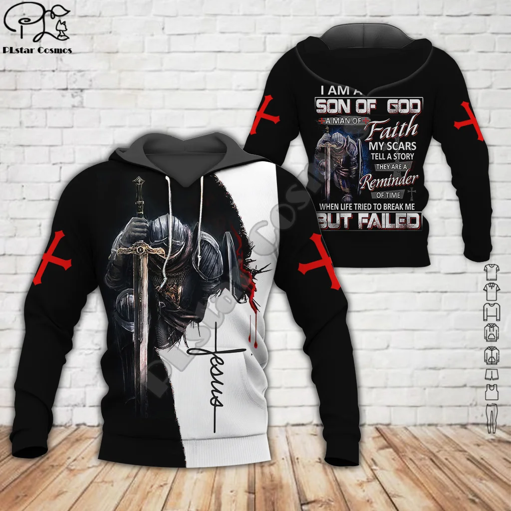 

NewFashion Christian Child Of God Savior Jesus Lion Retro Tattoo Pullover 3DPrint Men/Women Harajuku Casual Funny Zip Hoodies 2X