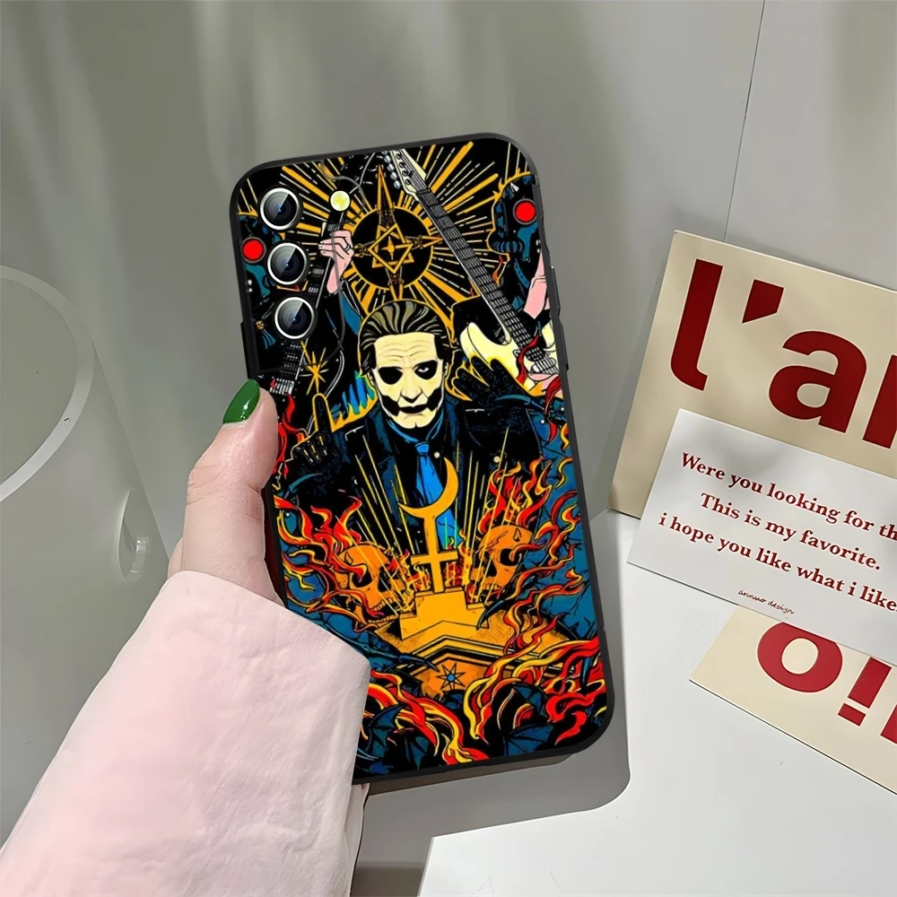 Чехол для телефона Ghost Heavy Metal Band Samsung Galaxy S23 S22 S24 S25 S21 Ultra Fe Plus A16 A34 A54 A24 A52 A53 M54 Cover