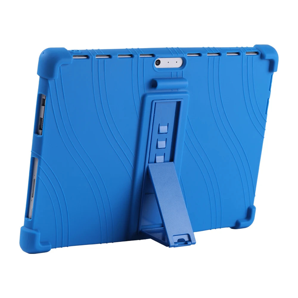 

Soft Silicon Case For Microsoft Surface Pro 4 5 6 7 12.3 Inch Protective Stand Cover Shockproof Kids Safe Funda