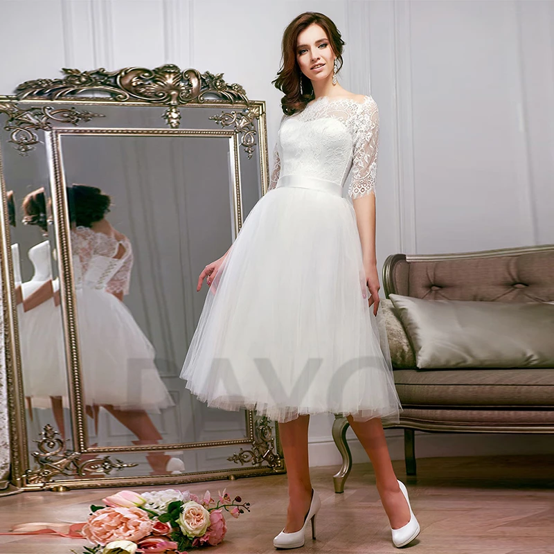 

Elegant Wedding Dress Exquisite Appliques Scoop Neck Sashes Lace Up Tulle Simple White Princess Vestido De Novia For Women