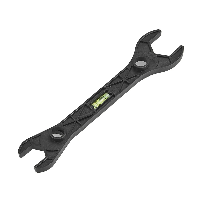 Upgraded Double Headed Wrench with Bubble Level Bathroom Spanner Level Meter