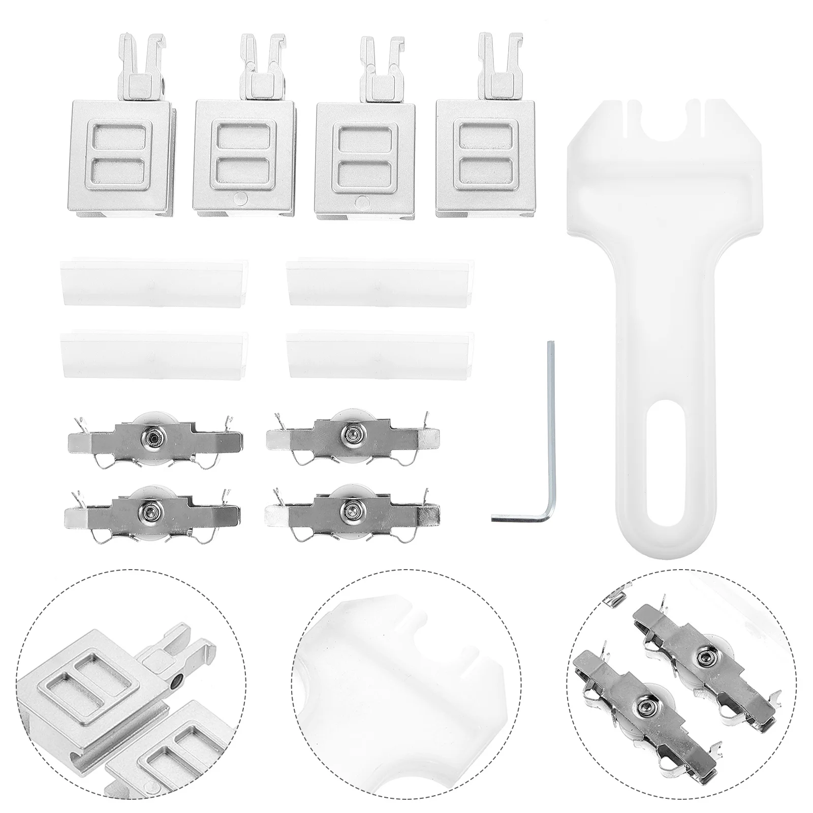 

1 Set Glass Sliding Door Wheels System Accessories Household Glass Door Pulley