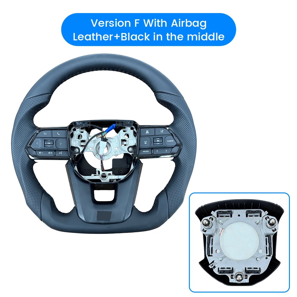 

Руль из углеродного волокна для Toyota GT 86 FORTUNER FJ Cruiser HIACE LC70/76/79 Land Cruiser CROWN HILUX, перфорированная кожа