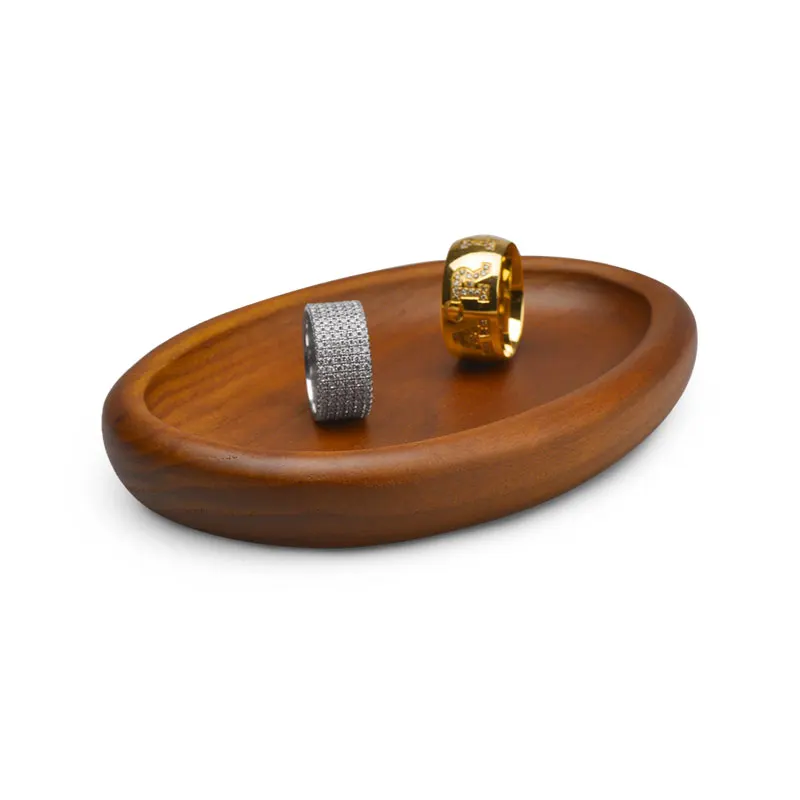 Oirlv Jewelry Display Stand Storage Tray Wooden Earring Necklace Ring Watch Organizer Holders Tray Rack Jewelry Props Wholesale