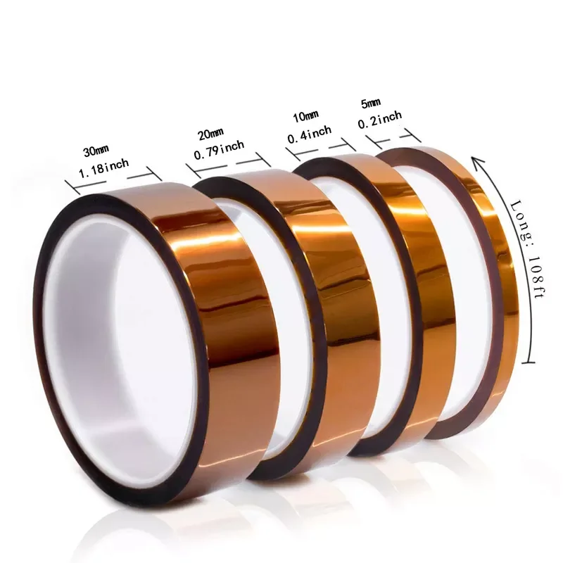 

NEW Heat Resistant High Temperature Insulation Electronics Industry Welding Polyimide Kapton Tape Adhesive 3D Printing Tape