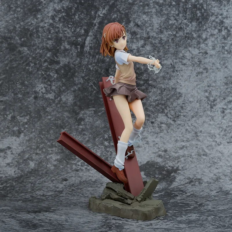 

Фигурка тоару маютсу без указателя, 26 см, школьная форма Мисака Микото из аниме «Железнодорожный пистолет», модель Мисаки Микото