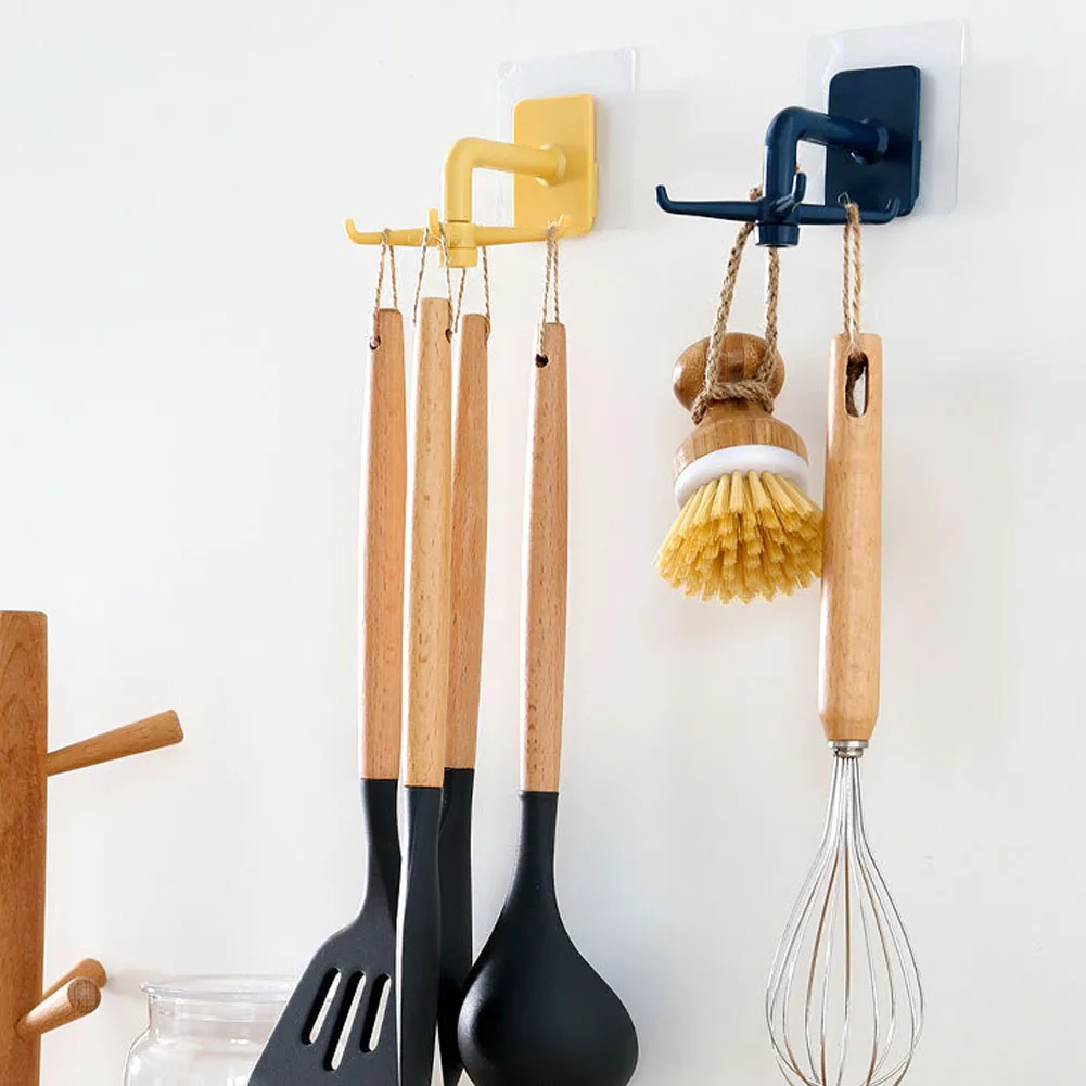 

Универсальные крючки, вращающиеся на 360 градусов, крючки для хранения с 4 когтями, для ванной комнаты, для банного полотенца, быстрое устройс...