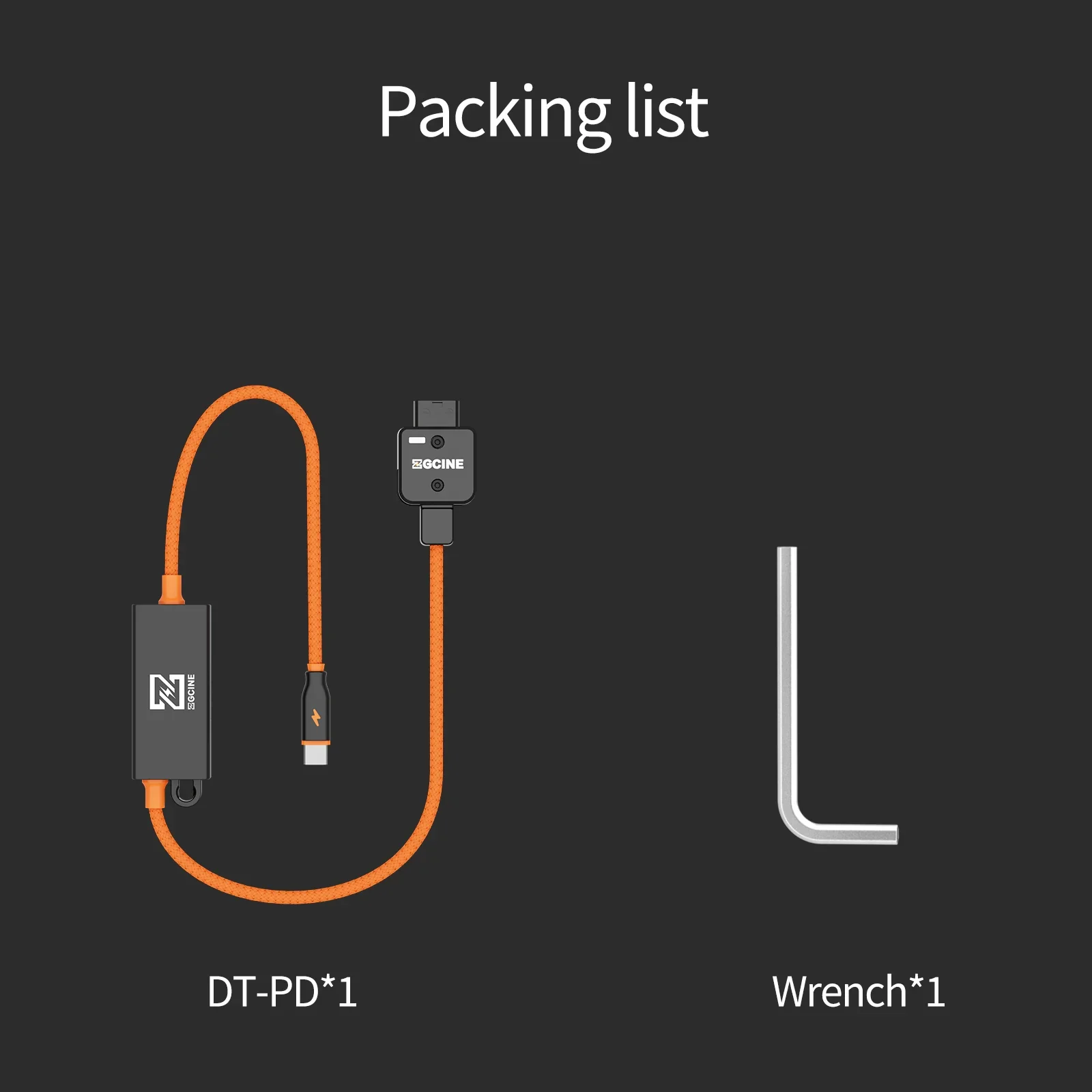 Кабель ZGCINE, 20-дюймовый DT-PD D-Tap к USB-C PD, 2-стороннее зарядное устройство с V-образным креплением, кабель питания для аккумулятора с V-образным креплением, беззеркальных камер, телефонов (art.: 3920d1e8c6537) - 3920d1e8c6537