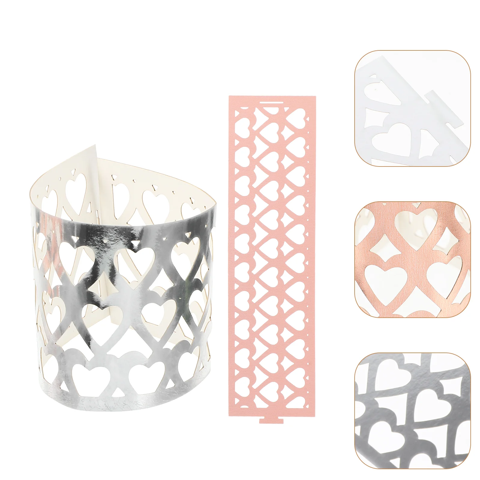 

Napkin Serviette Ring Buckle Rings Paper Delicate Hollowed Chic Hotel Party Supplies Brass Compact Napkins