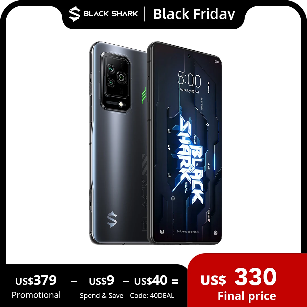 [World Premiere] Black Shark 5 In Stock Global Version 5G Cellphone 120W Fast Charge 144Hz Celular Magnetic Pop-up Triggers