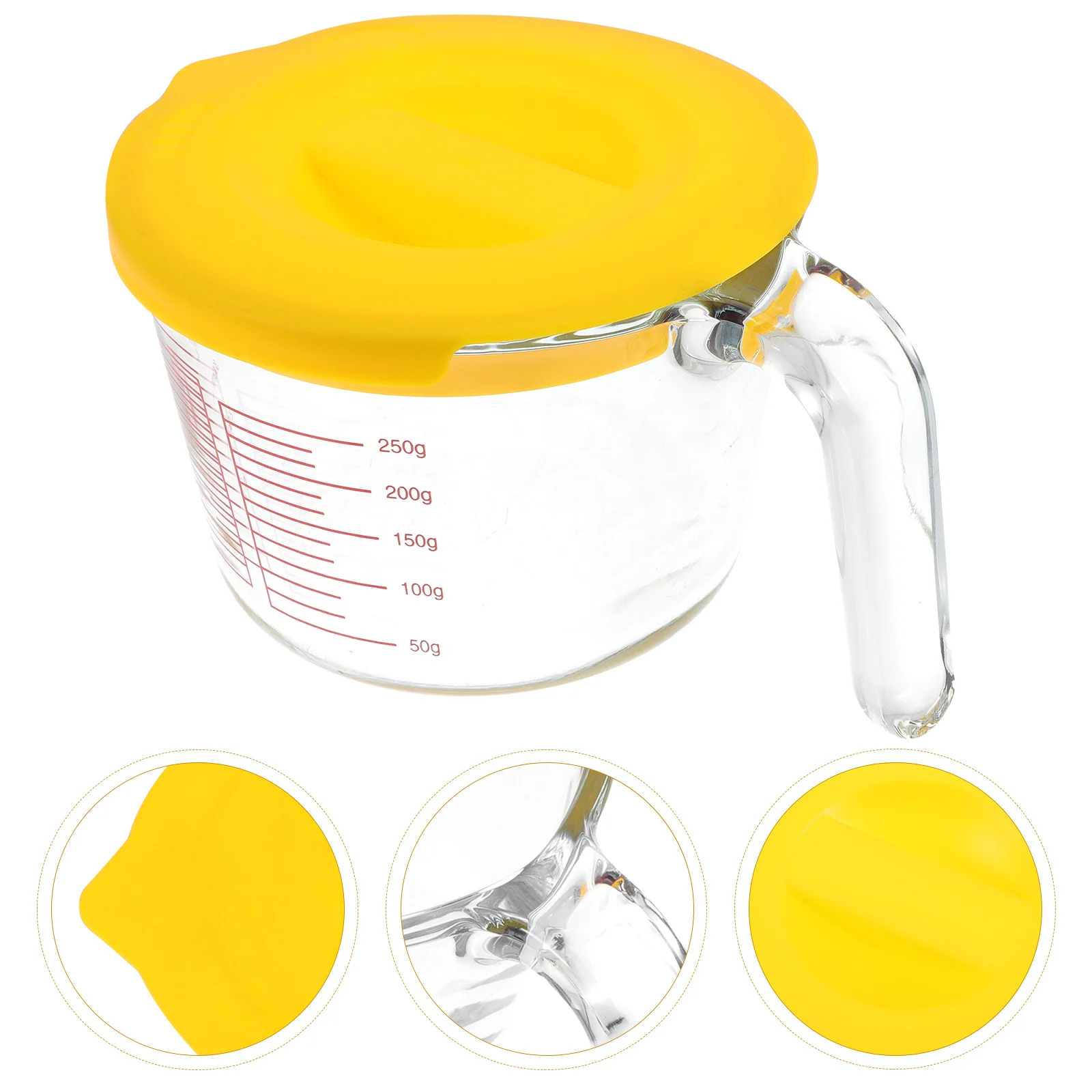 

Measuring Cup Glassbatterbowl Baking Cups Measure Beaker Kitchen Lid Scale Spout Pitcher Clear Coffee Jug Graduated Children Mug