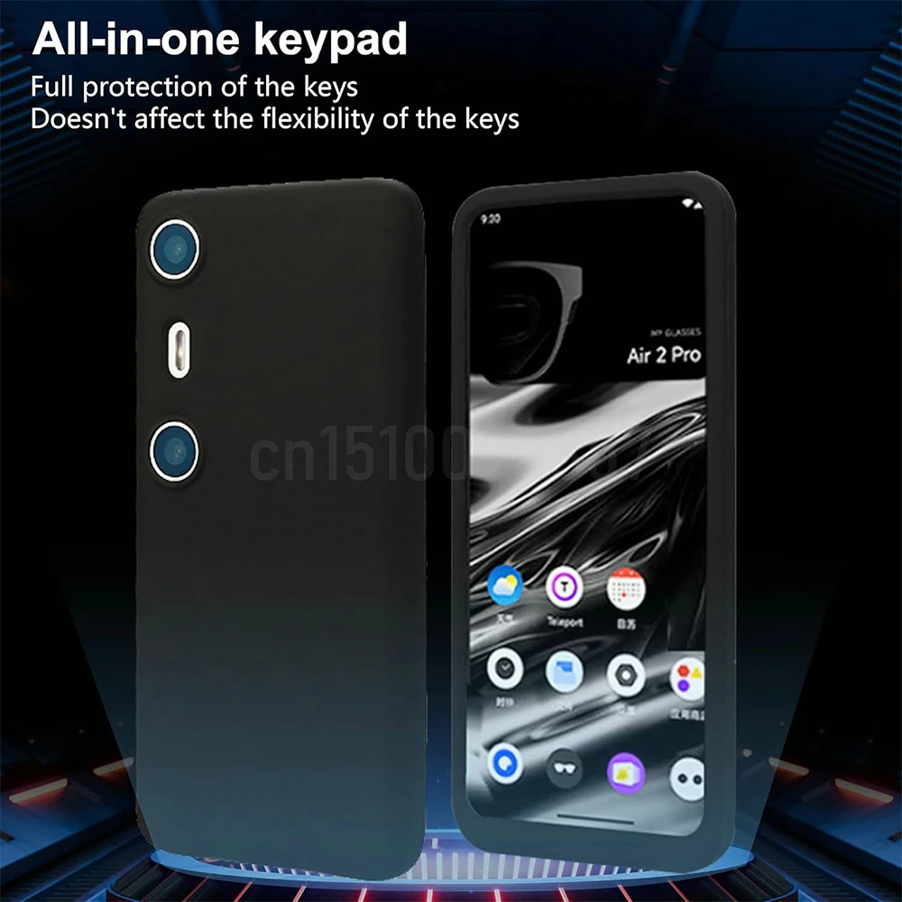 Стекло 2 в 1 с полным покрытием телефона для Xreal Beam Pro силиконовый чехол защита