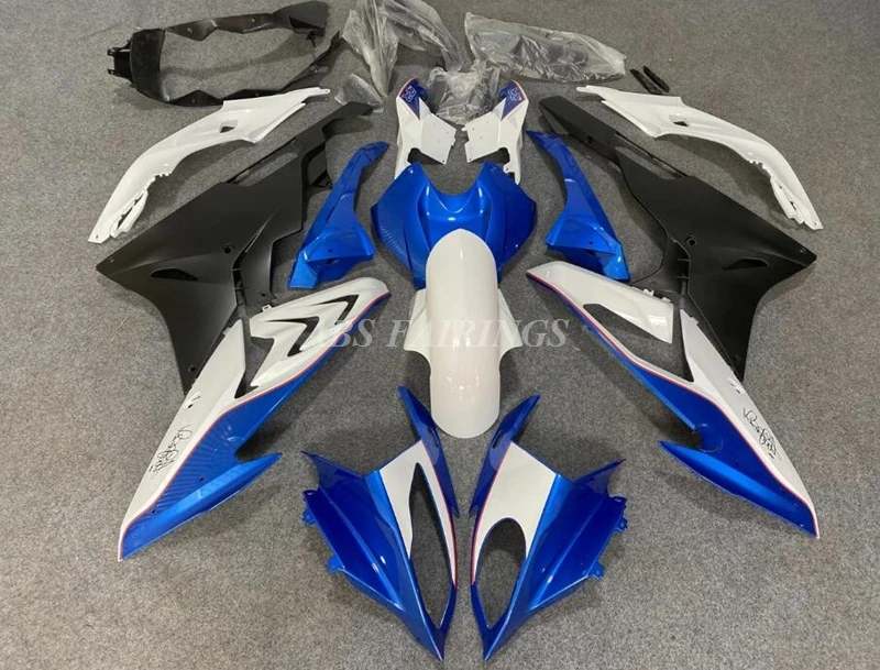 

4Gifts New ABS Whole Motorcycle Bike Fairings Kit Fit for BMW S1000RR 2015 2016 15 16 HP4 Bodywork Set Custom Blue White