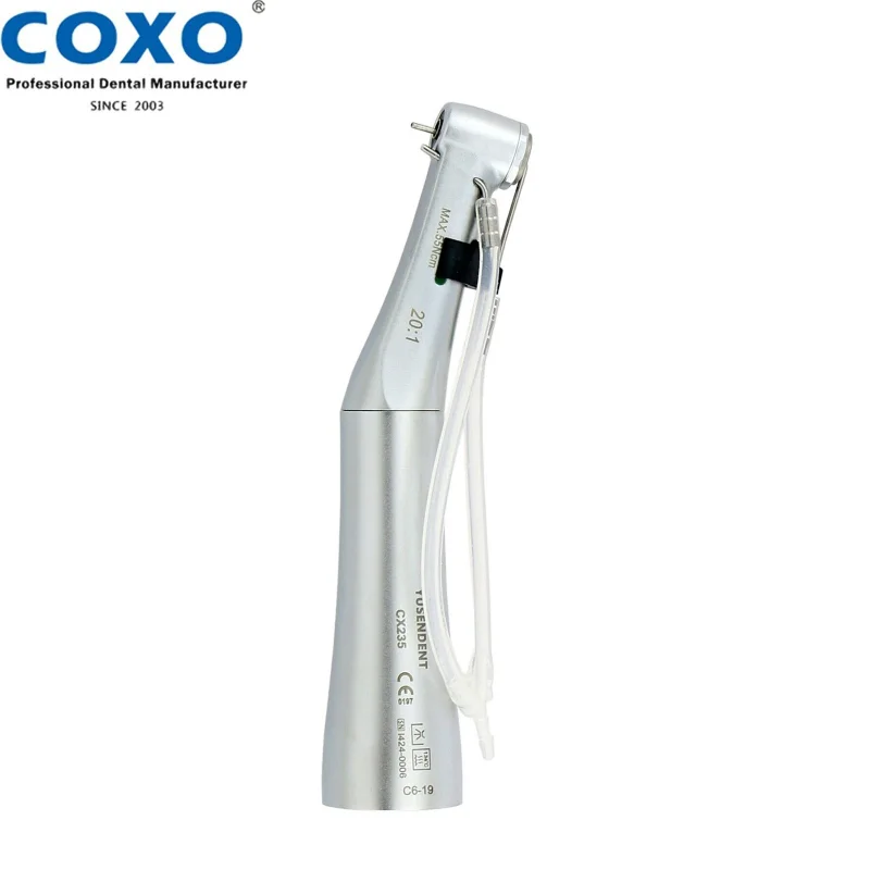 COXO Dental 20:1 Implant Contra Angle Surgery Surgical Low Speed Handpiece Push Button