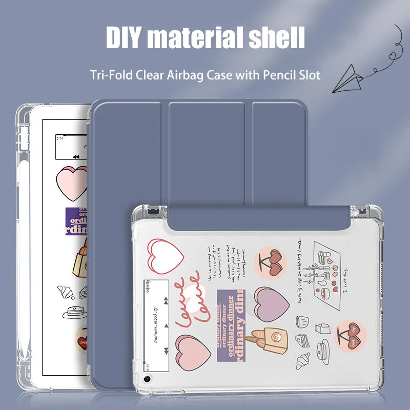 

Для iPad 2021 Mini 6 Pro 11 9 поколения Чехол 10,2 2018 9,7 5/6 Air 2/3/4 10,5 10,9 полиуретановый силиконовый прозрачный Чехол