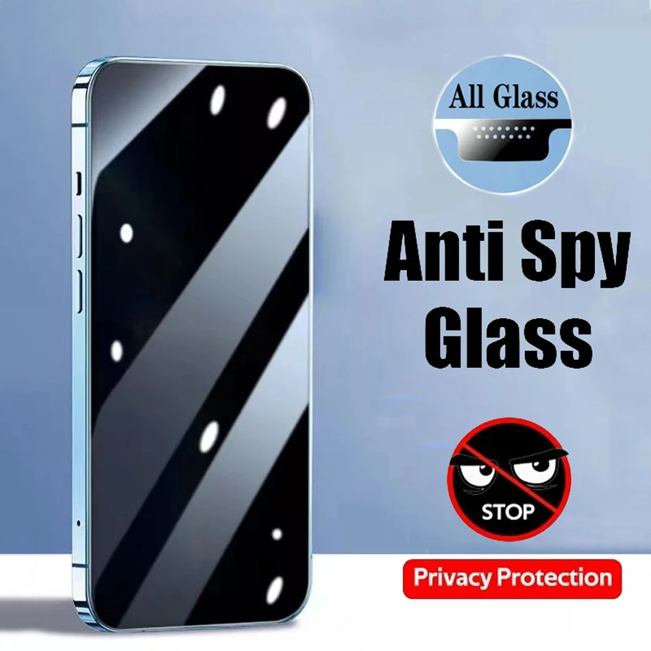 

Anti-Spy Tempered Glass For iPhone 14 13 12 11 Pro XS Max Mini Dustproof Film For iPhone 6 6S 7 8 Plus X XR SE Screen Protector