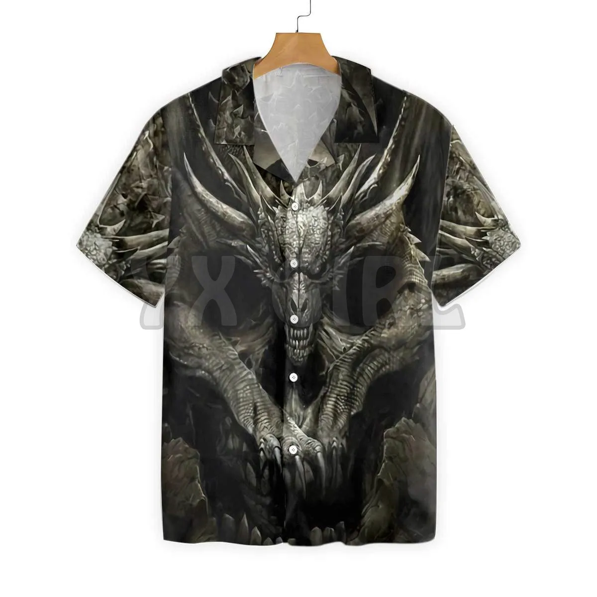Drum Skull 3D All Over Printed Hawaiian Shirt Men's For Women's Harajuku Casual Shirt Unisex