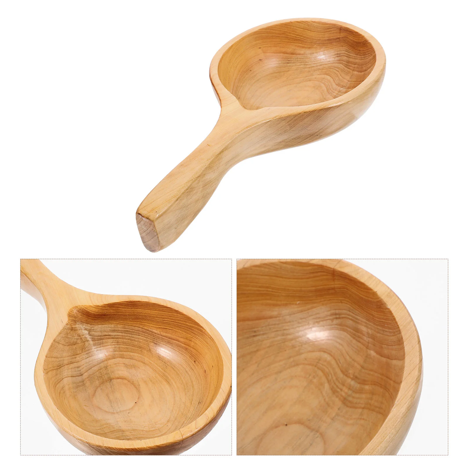 

Ladle Spoon Water Scoop Bath Wooden Wood Dipper Soup Kitchen Plumbing Portable No Sink Unit Shower Spoons Sauna Japanese Bathing