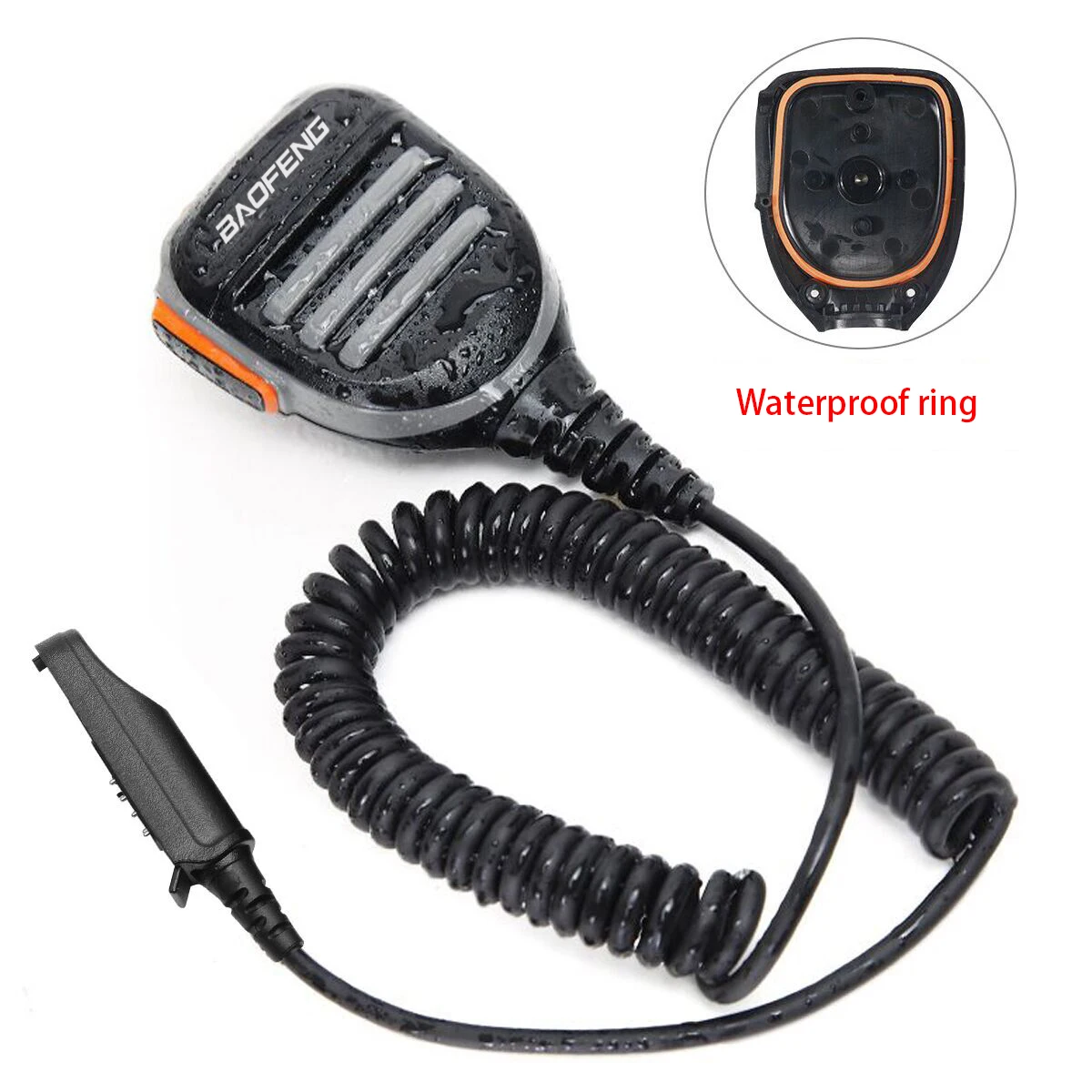Для Baofeng UV-XR UV-9R PLUS/Pro BF-9700 A-58 рация plus 9R Pro водонепроницаемый плечевой динамик