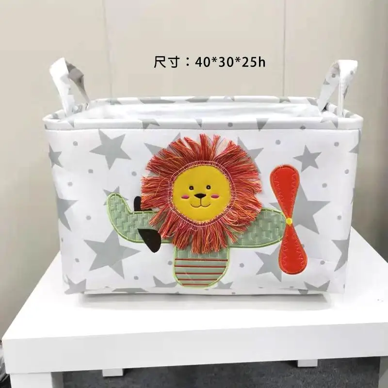 

Storage Basket for Kids Toys Clothes Storage Barrel Cartoon Home Organizer Paniers De Rangement Bucket Laundry Hamper Household