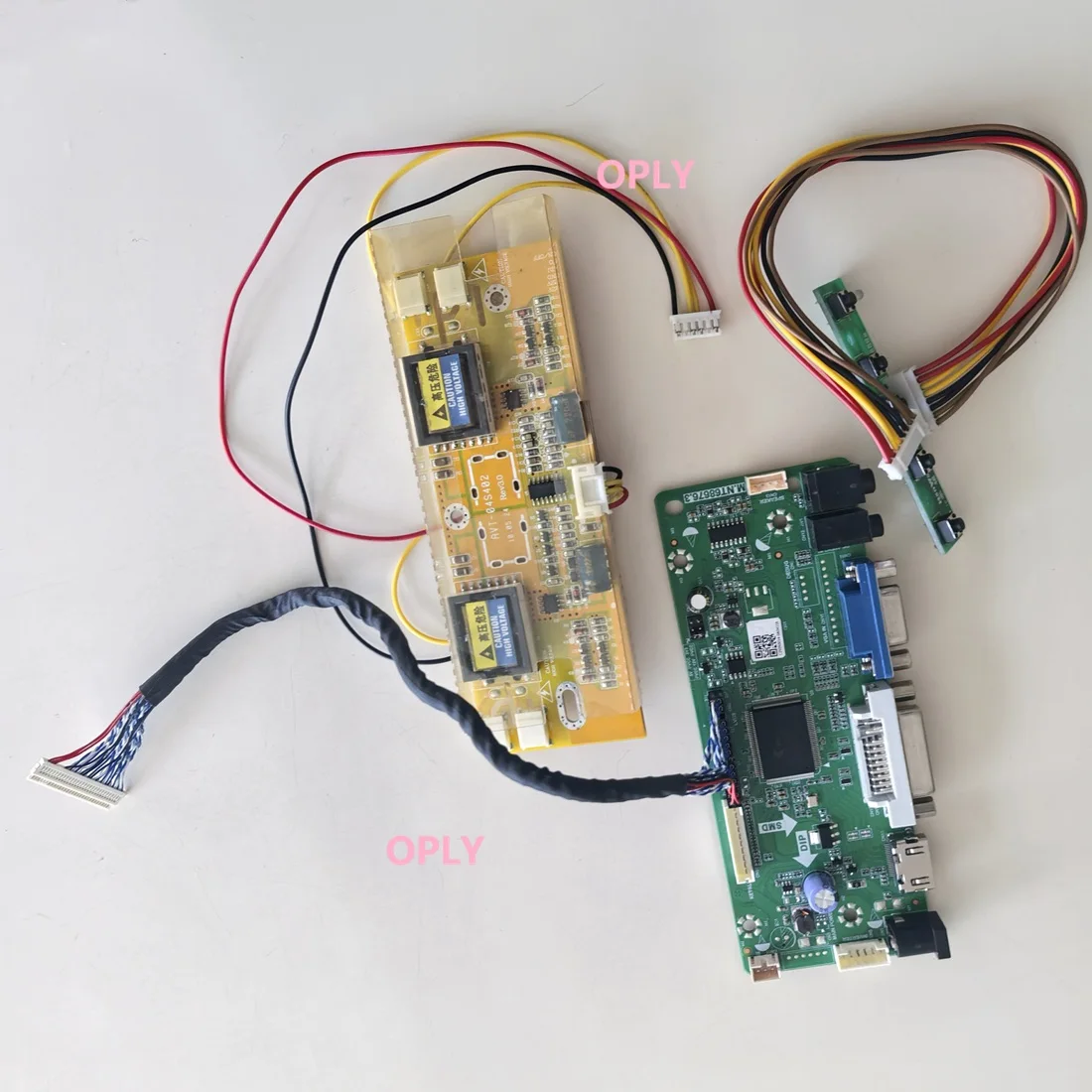 Фото Плата контроллера M.NT68676, совместимая с HDMI и VGA, для MT170EN01 V.C MT170EN01, 1280X1024, ЖК-панель, монитор, 17 дюймов, DVI LED-панель №1