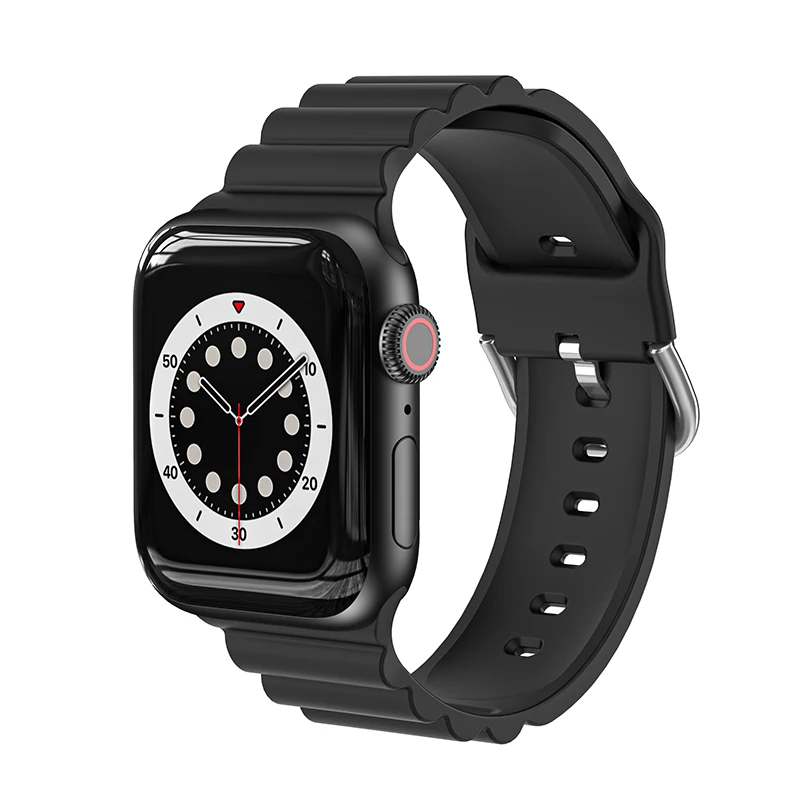 Ремешок силиконовый для Apple Watch band резиновый браслет iWatch Series 7 6 se 5 4 3 45 мм 41 44 40 42 38 |