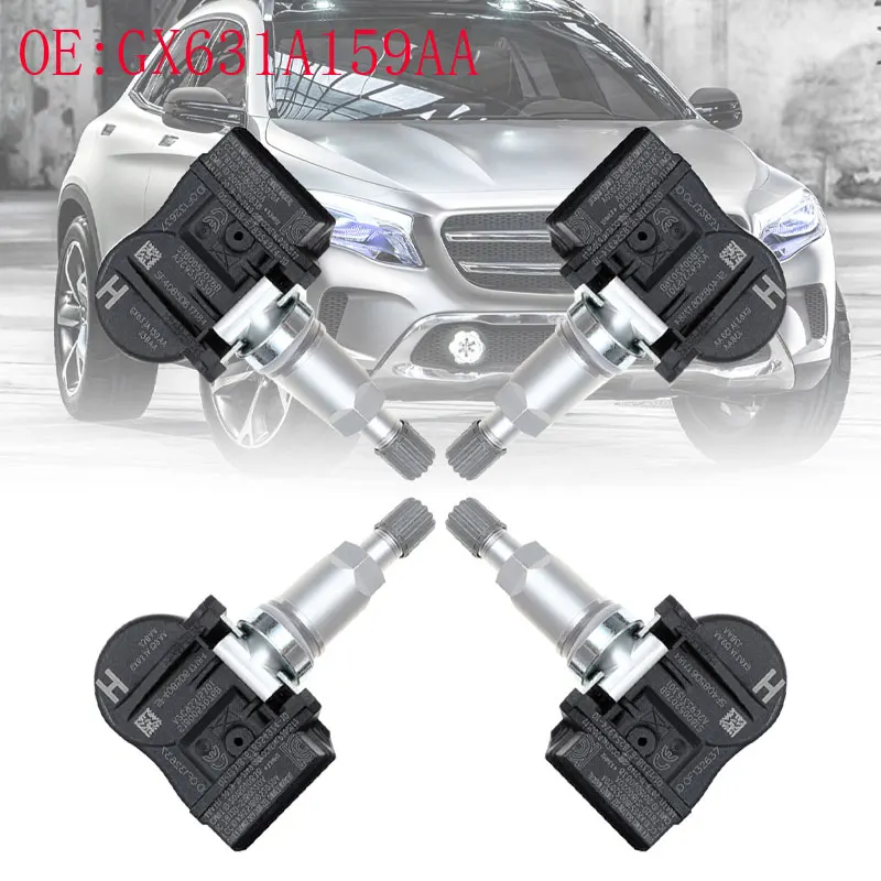 4 шт. новый датчик давления в шинах TPMS для LAND ROVER JAGUAR 433 МГц GX631A159AA GX631-A159AA