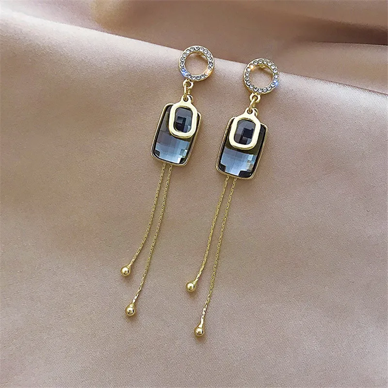

Fashion Dangle Earrings Tassel Geometry For Women Girls Metal Chain Drop Jewelry Ladies Classic Trendy Gift Wedding Party