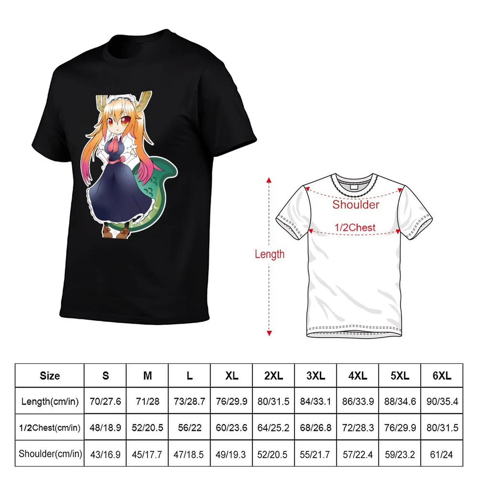 Футболка Miss Kobayashi's Dragon Maid - Tohru, прочная рабочая футболка (art.: 3920dbde567e2) - 3920dbde567e2
