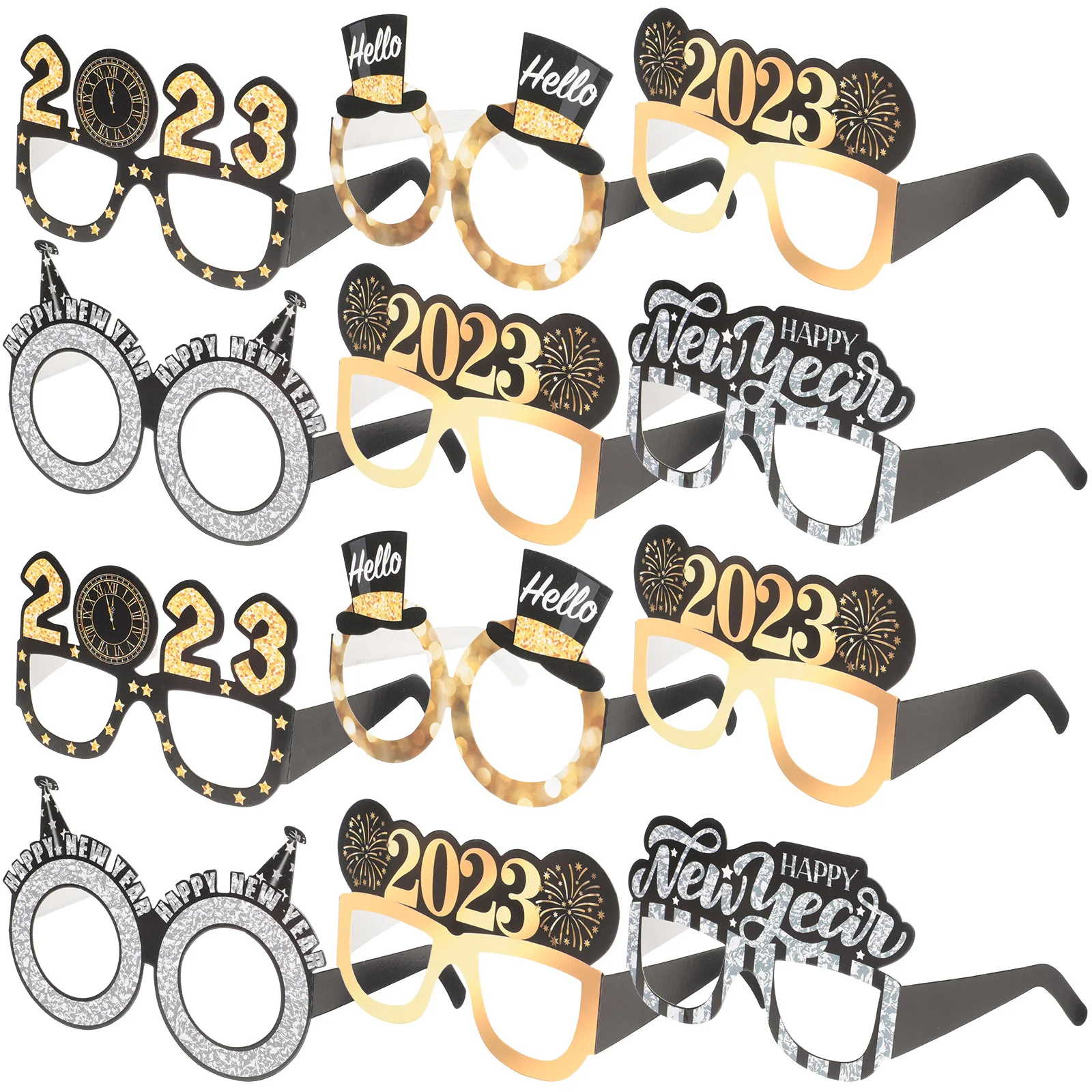 

Party Glasses New Year Eyeglasses Props Supplies Frames Decors Photo Eve Decorative Frame Sunglasses Funny Kids Prop Years