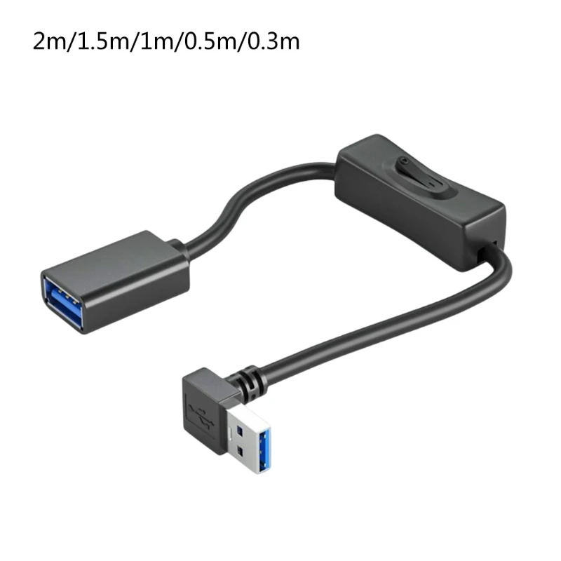 

Удлинитель кабеля USB3.0 с выключателем ВКЛ./ВЫКЛ., с поворотом вверх, для USB-вентилясветодиодный, светодиодной лампы U4LD