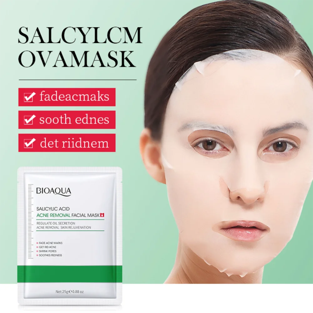 Лицевая маска для лица с салициловой кислотой лечение акне маски Корейская