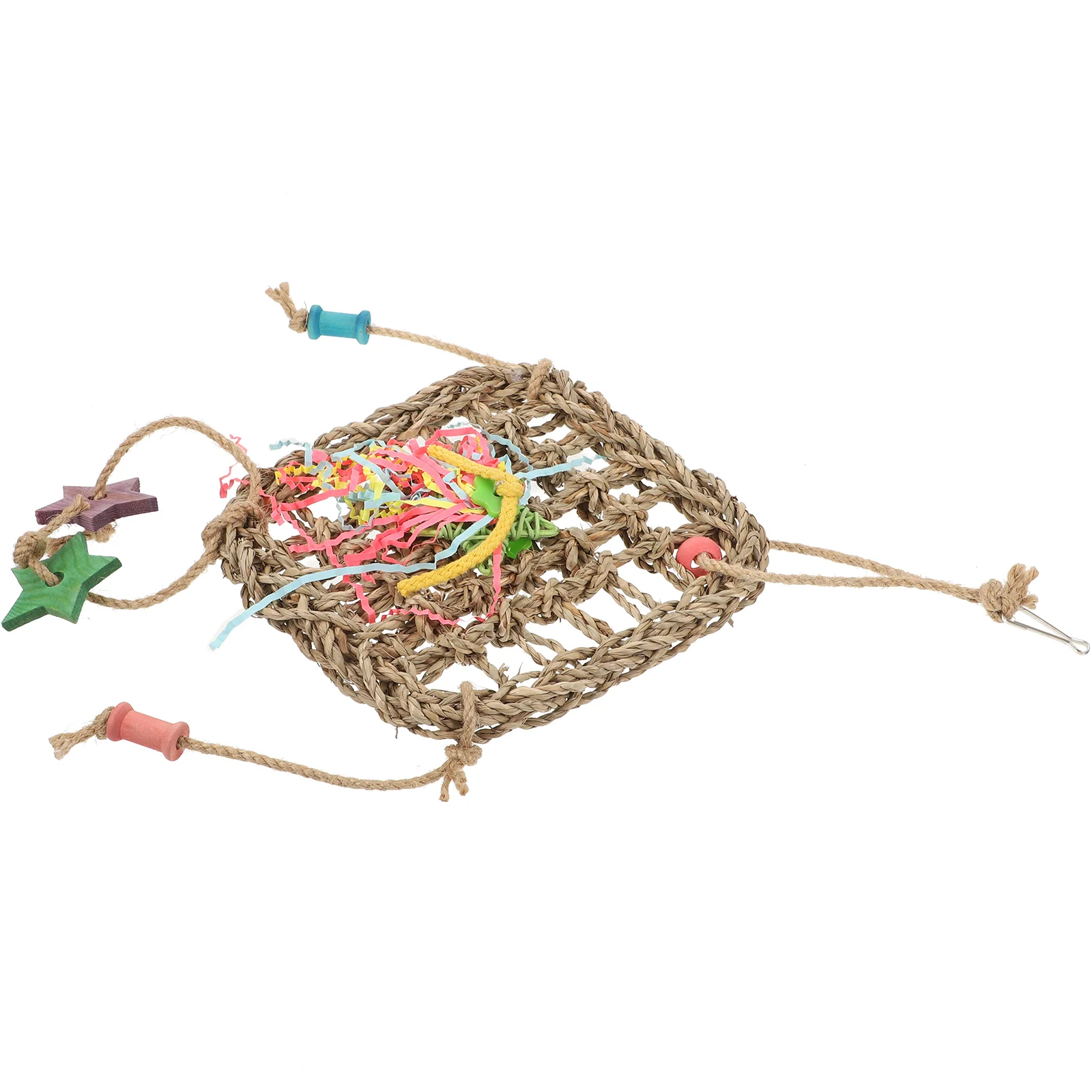 

Lasting Decorative Creative Safe Birds Forging Toy Bird Swinging Toy Bird Chewing Toy for Parrot Plaything Birdcage Accessory