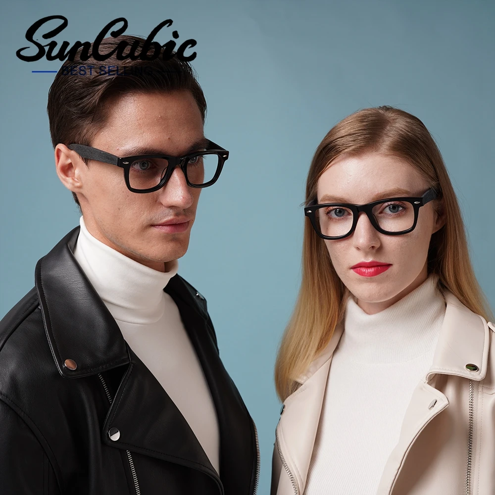 

Очки для зрения, ацетатные, прямоугольная Толстая деревянная оправа, черные цвета, классические, ручная работа, KP001