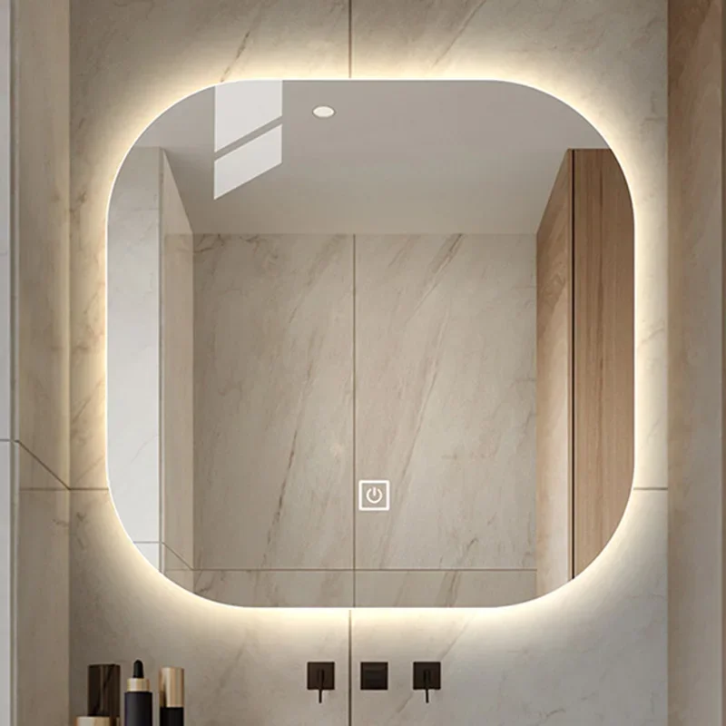 Подвесное косметическое зеркало квадратное эстетическое скандинавское