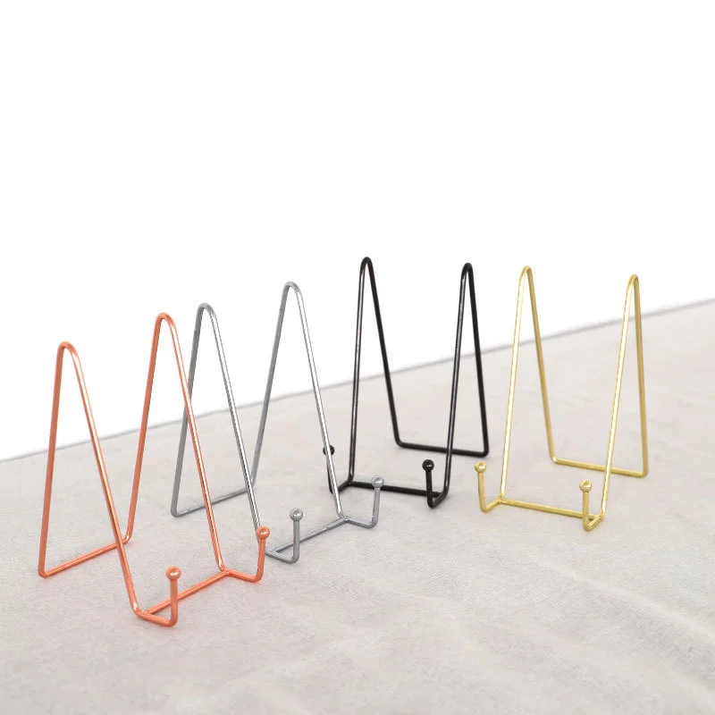

Nordic Metal Picture Frame Photo Album Display Rack Desktop Phone Holder Book Plate Display Stand Office Home Decorations