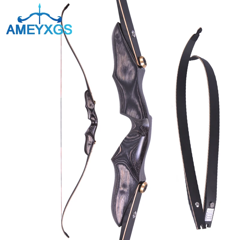 

Рекурсивный лук для стрельбы из лука 58 дюймов, деревянный лук 20-50 фунтов для занятий спортом на открытом воздухе, охоты, нацеливания, трениро...