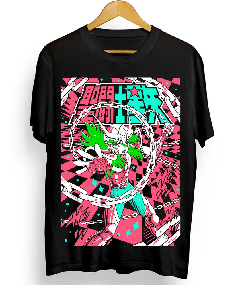 Andromeda Shun Футболка saint Seiya Ikki Sienna Nero Cosmo аниме рубашка всех размеров