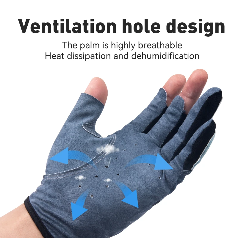 Універсальні рибальські рукавички Kingdom протиковзкі дихаючі сонцезахисні odpowiednie